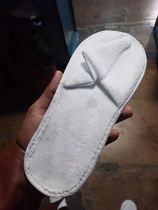 White  Slippers, Cotton Universal Size