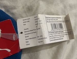 Puma Blue Knit Beanie