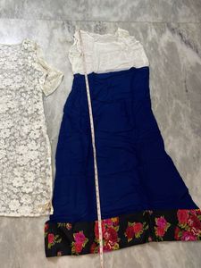 Elegant erode, net Kurta with georgette inner