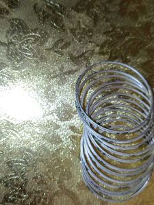 White Metal Bangles