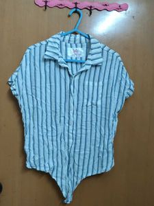Striped Bodysuit Top