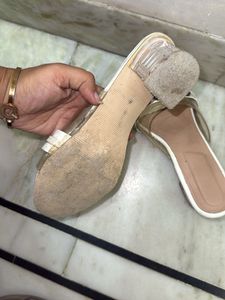 White Chain Detail Mules coin offer available