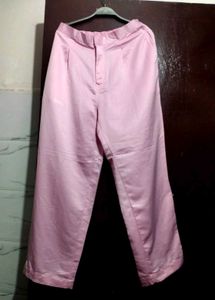 silk baby pink pant