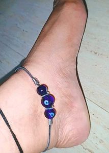 Silver Anklet Set Of 2