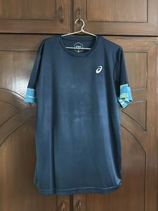 Asics Blue Running T-Shirt Size M