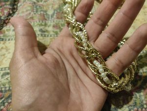 Gold & Pearl Chain Waist Belt/Chain