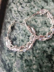 Crystal Hoop Earrings