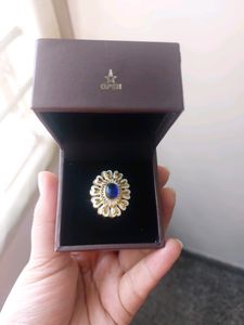 Blue Emerald Ring