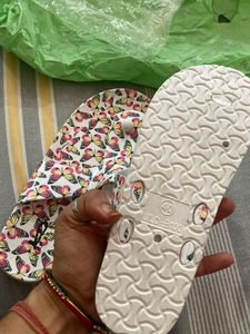 Butterfly Print Flip-Flops