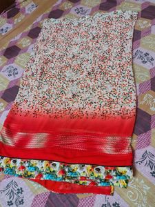 Elegant Ethnic saree with stiched blouse