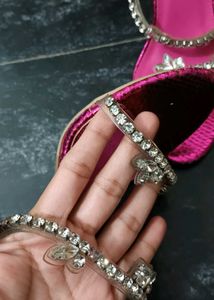 Pink Rhinestone Heels size 40