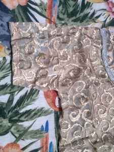 Gold Embellished Kurti Top