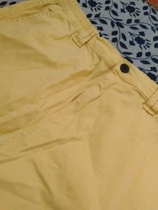 Yellow Casual Pants