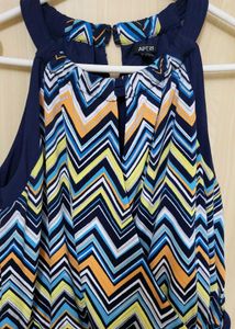 Colorful Chevron Dress Never Used