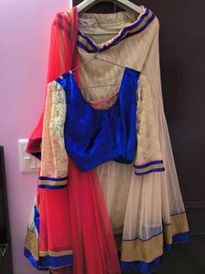 Heavy Lehenga Choli Velvet Blouse Stitched Dupatta
