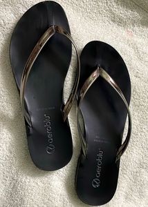 Women Black Slippers