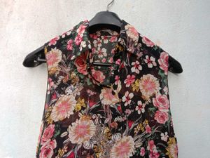 New With Tag Art Floral Korean Pullover