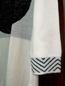 Black &amp; White woollen Kurta