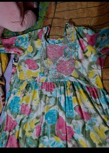 gota patti kurta with dupatta