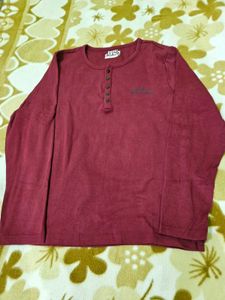 Maroon Long Sleeve T-Shirt
