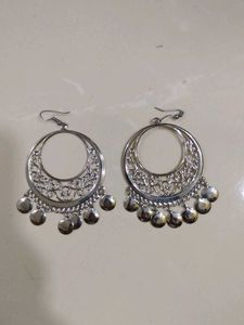 Silver Boho Dangle Earrings