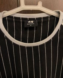 H&amp;M Striped Relaxed Fit Sweatshirt