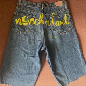 Painted Denim Jorts