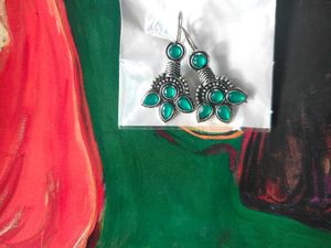 Green Stone Earrings