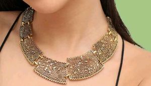 Vintage Gold Statement Necklace