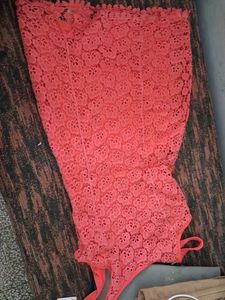 Coral Lace Dress