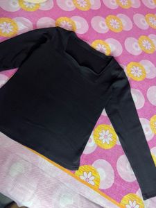Black Long Sleeve Top