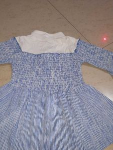 Cute Blue Striped Top