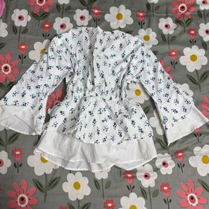 Bandeau White Floral Top
