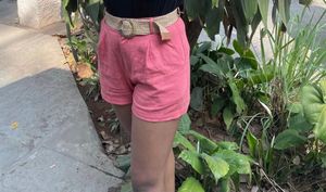 Pink High Waisted Shorts