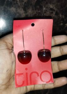 Korean Fashion Style Maroon Red Shade Cherry Drop