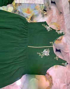 Green Party Gown