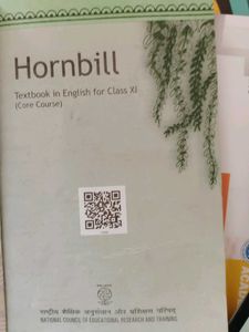 Textbook Hornbill Class 11