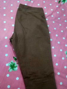 Brown Slim Fit Pants/Jeggings