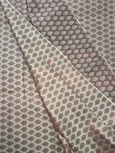 🤎Mauve Banarasi Fabric with zari work