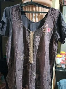 Floral Print Kurti Pant Set