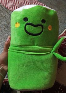 Cute Panda Plushie &amp; Kawaii Green Character