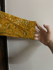 Mustard colour very beautiful short kurti