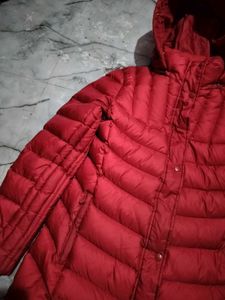 arnold palmer Red Padded Jacket with Hood
