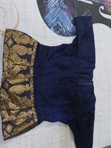 Elegant Navy Blue Blouse