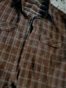 Brown Plaid Flannel Shirt