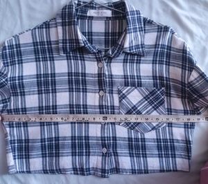 Check Crop shirt