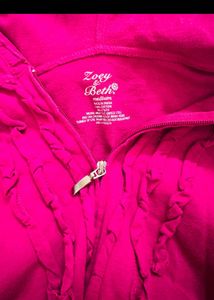 Pink Jacket With Hoodie