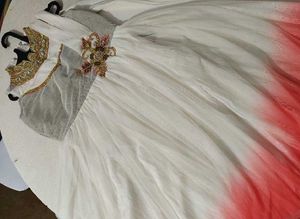 Clearnce Sale White Long Gown Party / Festive Wea