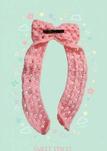 Crochet Pink Bow