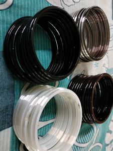 Glass Bangles Combo Set Of 4